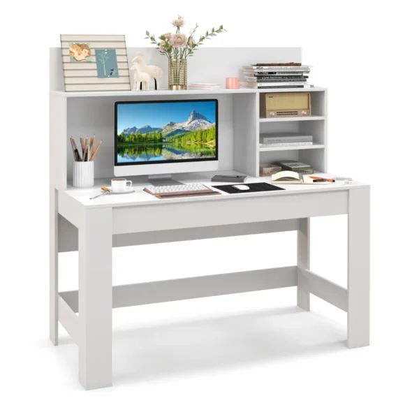 Rašomasis stalas 120x54x129cm., baltos spalvos