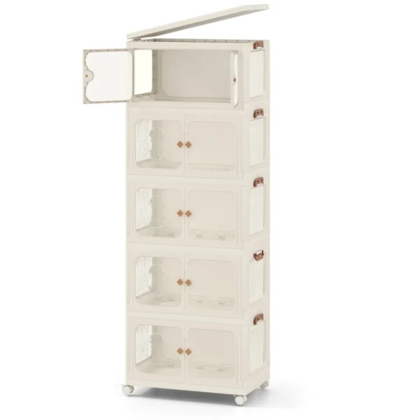 Knygų spintelė 59,5x35,5x162cm., baltos spalvos