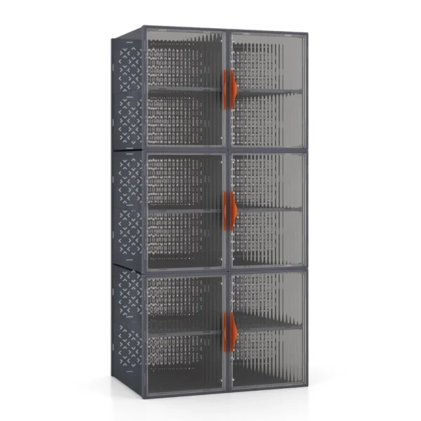 Batų spintelė 49x32x103cm., pilkos spalvos