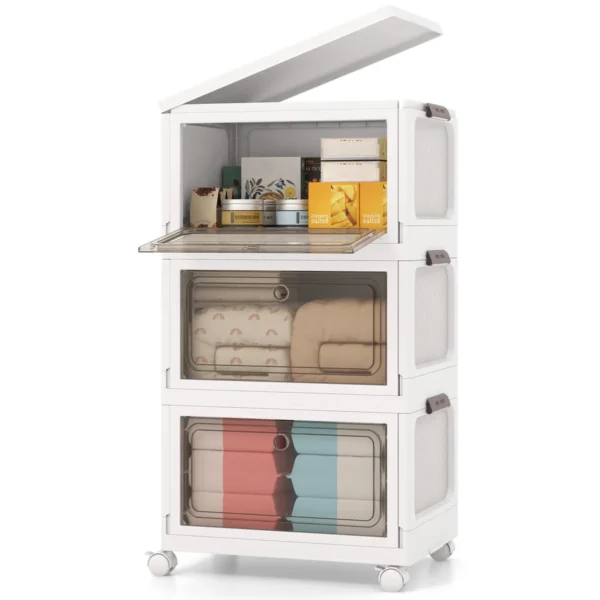 Komoda 48x34x82cm., baltos spalvos