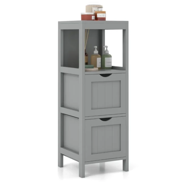 Vonios spintelė 30x30x89cm., pilkos spalvos