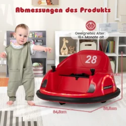 Vaikiškas elektrinis automobilis 66,5x64,5x39cm., raudonos/juodos spalvos