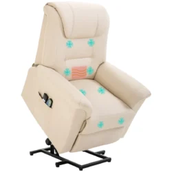 Masažinis fotelis Homcom 93x95x106cm., tamsiai pilkos spalvos