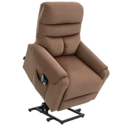 Masažinis fotelis su pakoju Homcom 79x97x103cm., rudos spalvos 