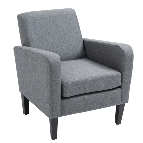 Fotelis Homcom 66x72x74cm., pilkos/juodos spalvos 