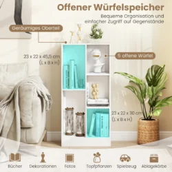 Pastatoma lentyna 50x24x104cm., baltos spalvos