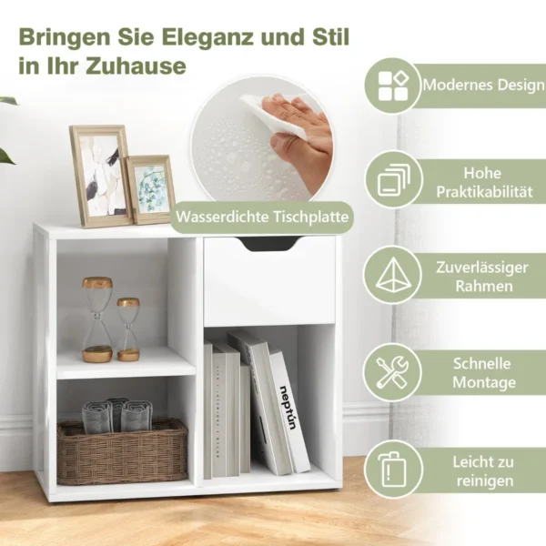 Pastatoma lentyna 60x30x53cm., baltos spalvos