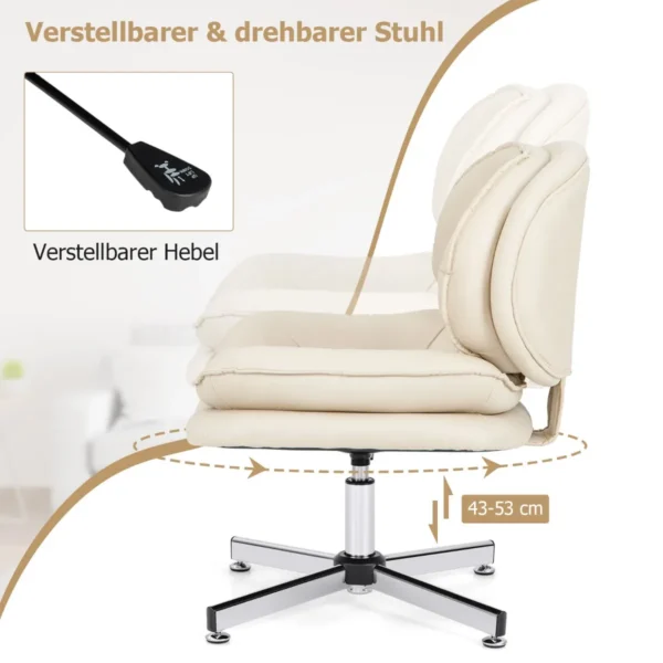 b_rostuhl-schreibtischstuhl-11251_3_.webp Biuro kėdė 60x60x87cm., smėlio/juodos spalvos