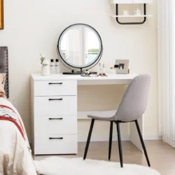 Rašomasis stalas 110x60x76cm., baltos spalvos