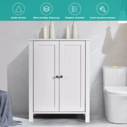 Vonios spintelė 60x30x80,5cm., baltos spalvos