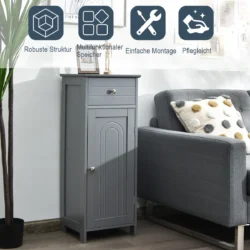 Vonios spintelė 35,6x30,5x88cm., pilkos spalvos