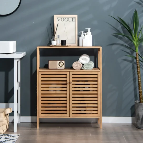 Vonios spintelė 64x27,5x80cm., šviesiai rudos spalvos