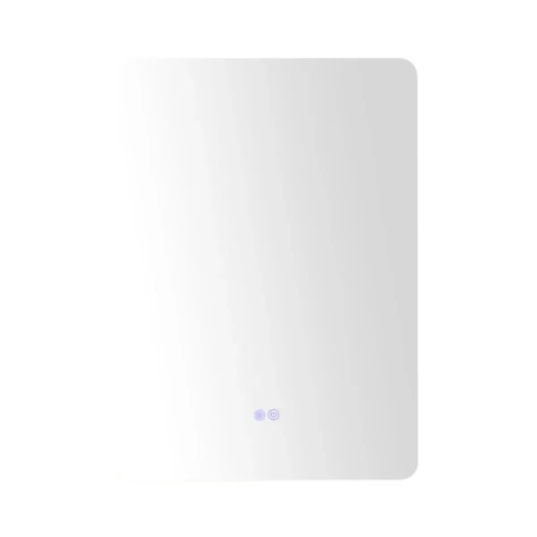 Led sieninis veidrodis 70x50x3,5cm., sidabrinės spalvos