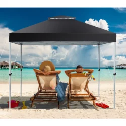 Pavėsinė 305x305x275cm., juodos spalvos