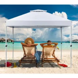 Pavėsinė 305x305x275cm., baltos spalvos