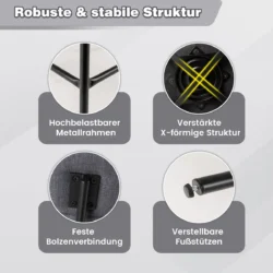 Rinkinys iš 2 baro kėdžių 47x51x90,5cm., tamsiai pilkos/juodos spalvos