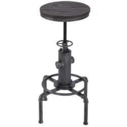 Baro kėdė 44x44x75cm., juodos spalvos