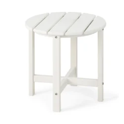 Lauko stalas 46x46cm., baltos spalvos