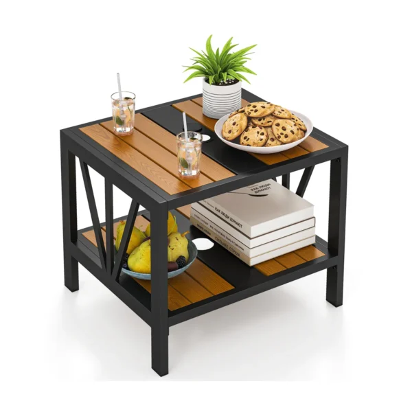 beistelltischoutdoorwetterfestgartentischmitschirmlochkleinerbalkontischmitablage52x46x45cm_image_1.webp Lauko stalas 52x46x45cm., juodos/šviesiai rudos spalvos