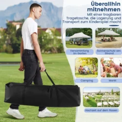 Pavėsinė 600x300x316cm., baltos spalvos