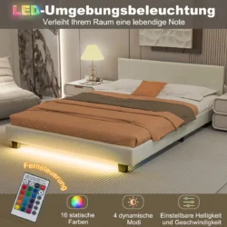 Dvigulės lovos rėmas 210x145x65cm., baltos/juodos spalvos