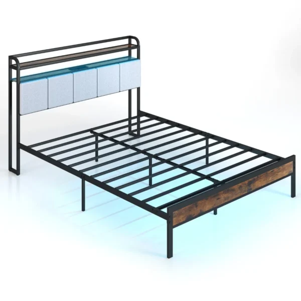 bettgestell-12580_1_.webp Dvigulės lovos rėmas 218,5x140,5x110cm., juodos/rudos spalvos