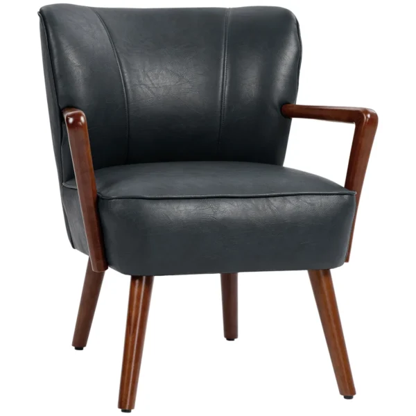 Fotelis Homcom 67x77x80cm., juodos/rudos spalvos