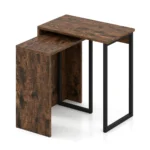 costwaycouchtisch2ersetbeistelltischauskunstholzwohnzimmertischmitrobustemmetallrahmen2stcknachttischefrwohnzimmerschlafzimmerrustikalesbraun_1752226827295_image_2.webp