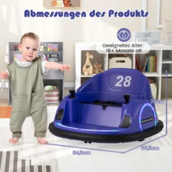 Vaikiškas elektrinis automobilis 66,5x64,5x39cm., violetinės/juodos spalvos