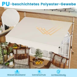 Markizė 200x210x300cm., baltos spalvos