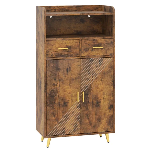 Spintelė 60x30x113cm., rudos/auksinės spalvos