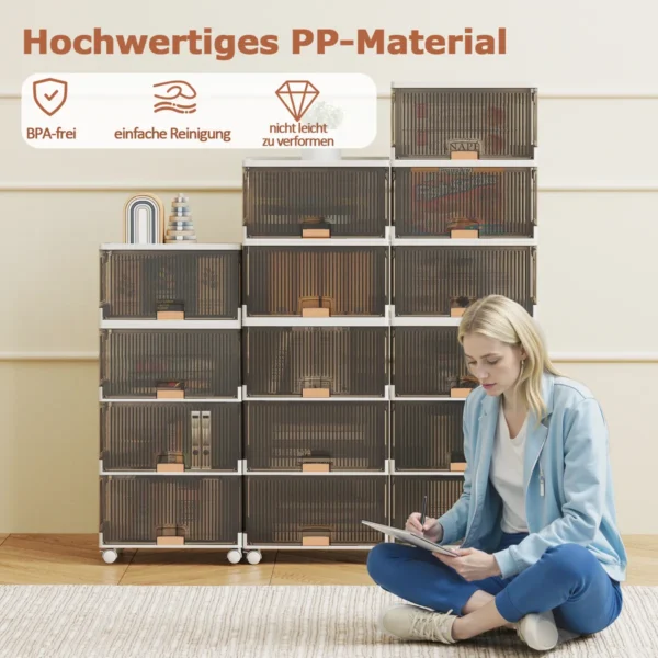 Batų spintelė 37,5x27,5x121cm., rudos/baltos spalvos