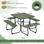 costwaysitzgarniturfr8personenpicknicktischmitschirmloch4bnkenquadratischergartentischgartengarniturgartenmbelsitzgruppefrgartenterrassegrn_1752112520312_image_3.webp
