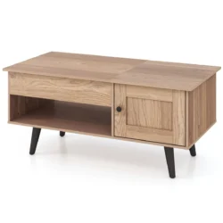 Kavos staliukas 100x50x46cm., šviesiai rudos spalvos