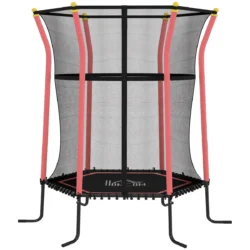 Batutas Homcom 163,5x163,5x190cm., juodos/raudonos spalvos