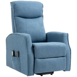 Masažinis fotelis Homcom 74,5x87,5x110cm., mėlynos spalvos