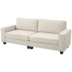 Sofa Homcom 227x84x87cm., kreminės spalvos