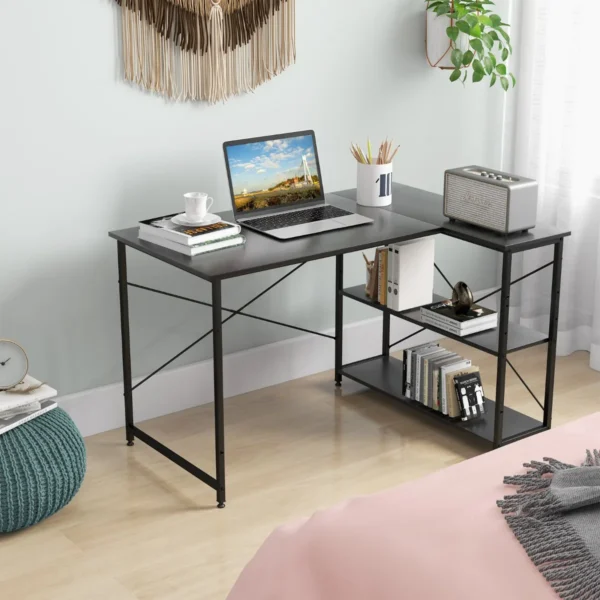 Rašomasis stalas 120x88x75cm., juodos spalvos