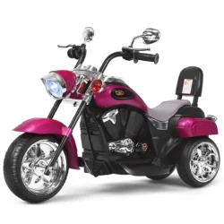 Elektrinis vaikiškas motociklas 91x48x64cm., juodos/rožinės spalvos