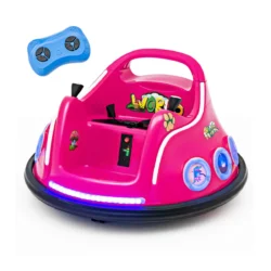 Vaikiškas elektrinis automobilis 73x73x43cm., rožinės/juodos spalvos