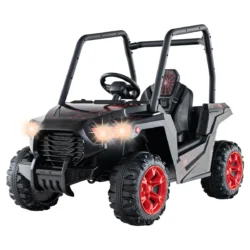 Vaikiškas elektrinis automobilis 116x68x85cm., juodos/raudonos spalvos