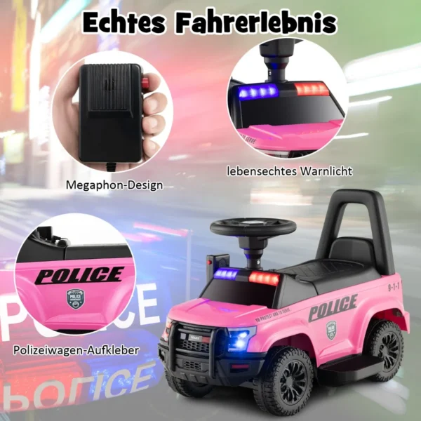 Vaikiškas elektrinis automobilis 62x44x43cm., rožinės/juodos spalvos
