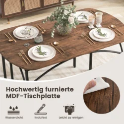 Valgomojo baldų komplektas 3 dalių, rudos/juodos spalvos