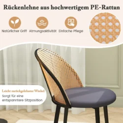 Rinkinys iš 2 valgomojo kėdžių 56,5x53x78cm., įvairių spalvų