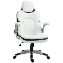 Biuro kėdė 69x67x121cm., baltos/juodos spalvos