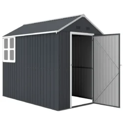 Sodo sandėliukas Outsunny 259x172x222cm., tamsiai pilkos spalvos