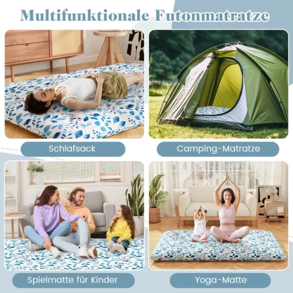 Japoniškas futonas 140x200cm., įvairių spalvų