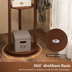 Drabužių kabykla 42x167cm., rudos spalvos