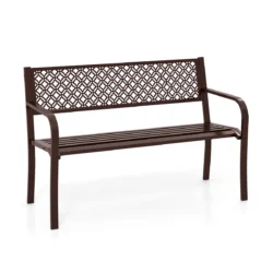 Sodo suoliukas 127x59x82cm., rudos spalvos