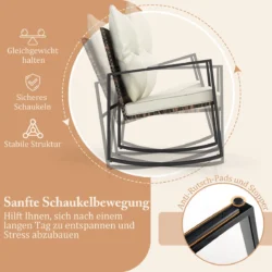 Sodo baldų komplektas iš 3 dalių, įvairių spalvų